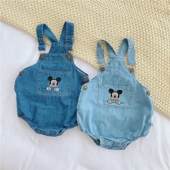 

Baby Jumpsuit Denim Baby Romper Mickey Infant Baby Boy Romper Kids Baby Overalls Baby Girl Romper Toddler Jumpsuit Clothes
