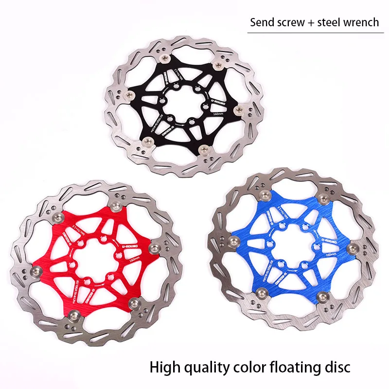 Аксессуары велосипедный тормоз ротор 160 мм/180 мм/203 мм MTB плавающий ротор дискового тормоза гидравлические тормозные колодки плавающие роторы части велосипеда