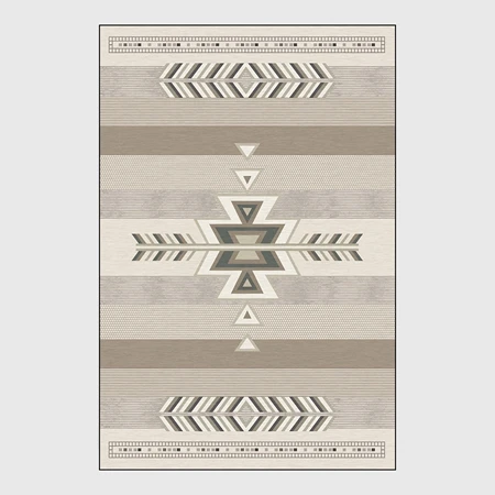 Carpet1 Простой персидский стиль геометрический Коврик и коврик для гостиной, спальни, декор для детской комнаты, коврики для дивана, чайного стола, Нескользящие коврики - Цвет: Carpet1