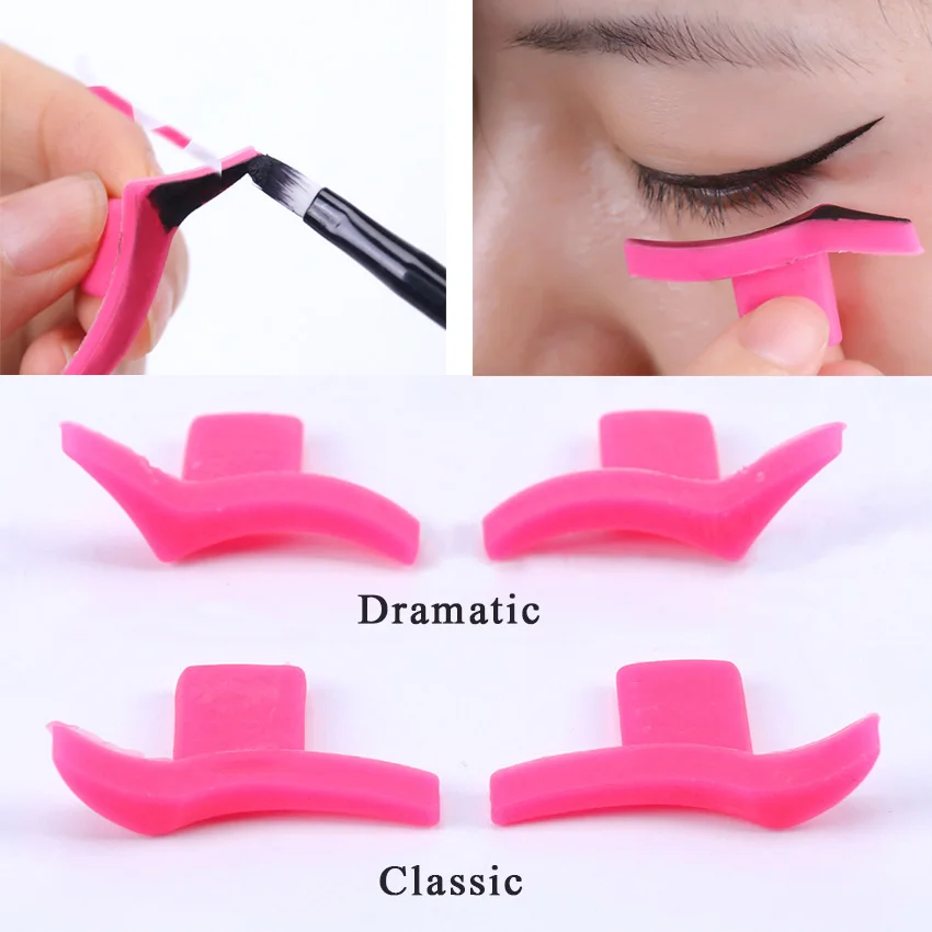 Best Buy Cat-Eyeliner-Template Stencil-Models Makeup Kitten Large-Size Winged 1-Pair Professional KJngwEq7W