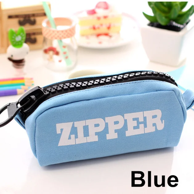 blue Цветные карандаши, сумки для ручек, холщовые школьные карандаши, чехол для карандашей, канцелярские принадлежности, чехол для карандашей, материалы для Эсколар DB350 - Цвет: blue