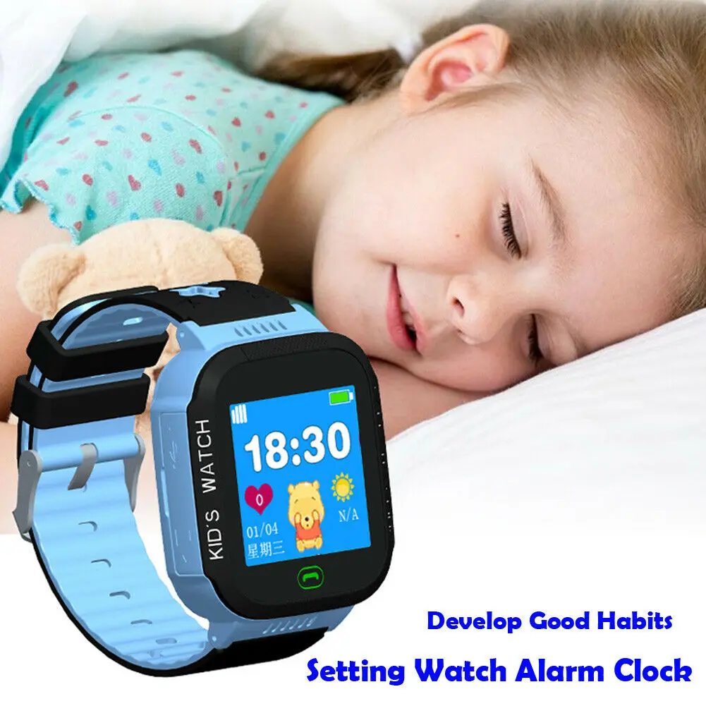 

Hot Kids Smart Watch Button/Touch/Photo Anti-lost Safe GPS Tracker SOS Call GSM Children Phone Smart Watches for IOS Android