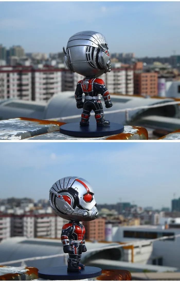 Wolf Anime 2-Ant-Man Cute Ant-Man Black And White with Pattern And Silver 2-Selectable Boxed Garage Kit