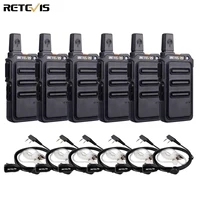 RETEVIS Walkie Talkie 6 PCS PMR Radio FRS/PMR446 Two Way Radio  RT19/RT619 Transceiver Comunicador for Hotel Hunting Restaurant 1