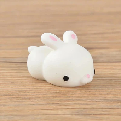 White rabbit Мультяшный мягкий антистрессовый мяч с милым животным, антистресс, декомпрессионный липкий, устраняющий стресс для домашних животных, забавный подарок для детей, игрушки - Цвет: White rabbit