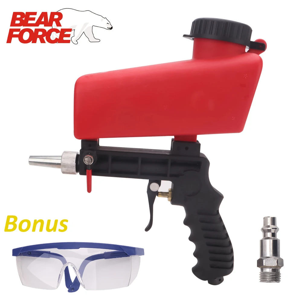 Kit de pistola de chorro de arena, pistola de chorro de arena portátil, Tornador de gravedad, antióxido, neumática de mano, pistola de aire antioxidante