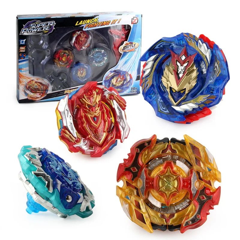 

32.5*7.5*23cm Bayblade Burst Gyro Set B-128 Upgrade Rebuild Edition Metal Gyroscope Arena Battle Set Toys for Children XD168-19