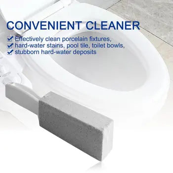 

1Pc Natural Pumice Stone Toilets Brush Quick Cleaning Stone Cleaner With Long Handle for Toilets Sinks Bathtubs