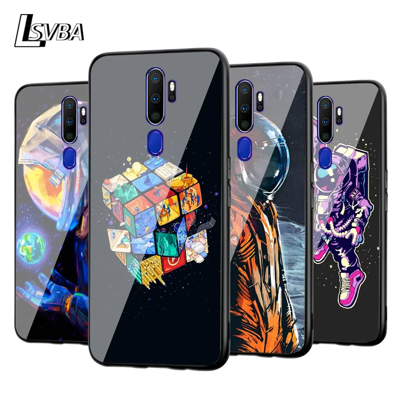 

Cartoon Astronaut Space Universe Planet For OPPO Reno 4 3 ACE A9 A5 F15 Realme C2 K5 K3 R17 R15 Pro 4G 5G 2020 Soft Phone Case