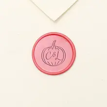 Индивидуальные инициалы с тыквенным воском печать штамп/индивидуальная восковая печать комплект/Осенняя Свадебная печать штамп/специальная печать штамп/приглашение печать s