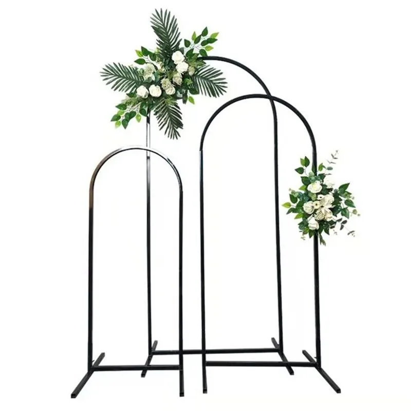 1 Set=3pcs Wedding Arches Iron Pipe Nshaped Flower Stands Wedding