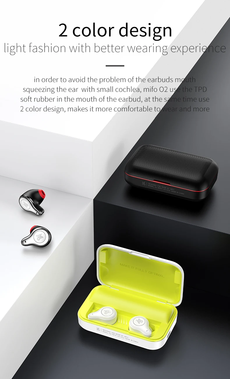 Mifo O2, Bluetooth 5,0, настоящие беспроводные наушники, водонепроницаемые, Bluetooth, наушники, стерео звук, спортивные наушники, O5 X1, I7, I8, E12, X1E