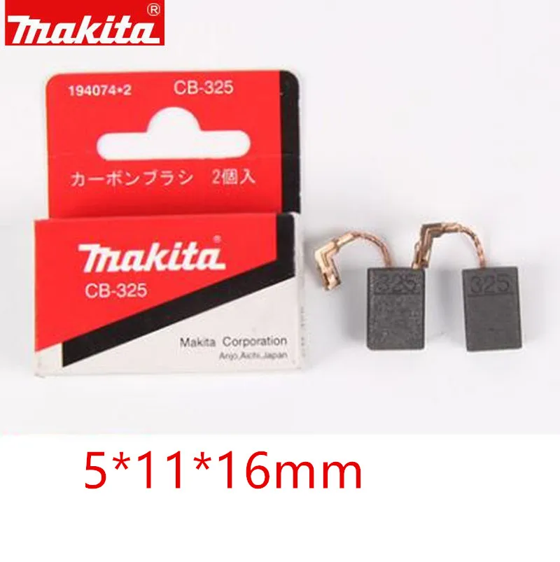Makita 194074-2 Spazzola Di Carbone Per Cb-325 9558Pb Hr2651J Hr2650J Hr2631F Hr2630 Bo6050J Ga5040R 9558Nb 9556Nb 9555Nb 9555B 9553B