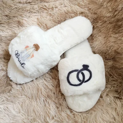 only slippers 1 Набор, персонализированные вечерние платья невесты, чтобы быть курицей, набор тапочек, подарки, подружка невесты, мама сестра, подружка невесты, подарок для гостей на свадьбу - Цвет: only slippers