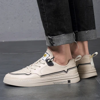 

Fashion Genuine Leather Shoes Men outdoor Casual Shoes breathable Male High Quality Men Flats slip on Man Footwear shoes