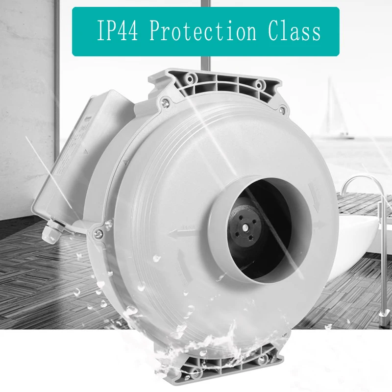 Мощный пластиковый круглый центробежный вентилятор 4 8 дюймов 220 В|Вентиляция| |