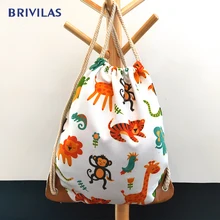 Brlvilas 2020 new animal Drawstring bag gift cute fashion canvas high quality backpack women drawstring bags for makeup travel Drawstring Bags Brlvilas 2020 new animal Drawstring bag gift cute fashion canvas high quality backpack women drawstring bags for makeup travel Drawstring Bags