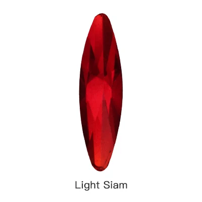 Light Siam Симпатичный конский глаз с плоской задней частью на хрустальных стразов с плоским верхом каменное стекло украшение из страз идеально подходит для ногтей искусство ремесло - Цвет: Light Siam