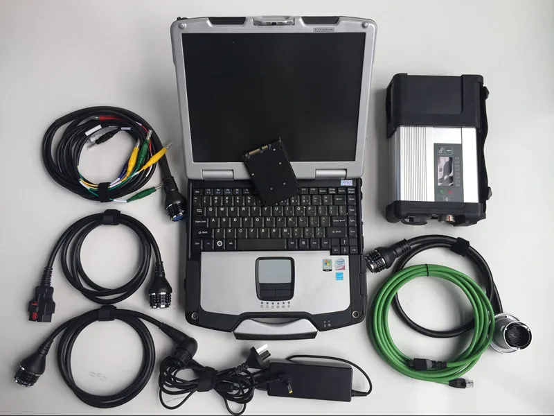 MB Star C5 sd connect c5 with.12V Software 360GB SSD in CF30 Laptop CF-30 for MB Car Truck Auto Diagnosis tool Ready to Use