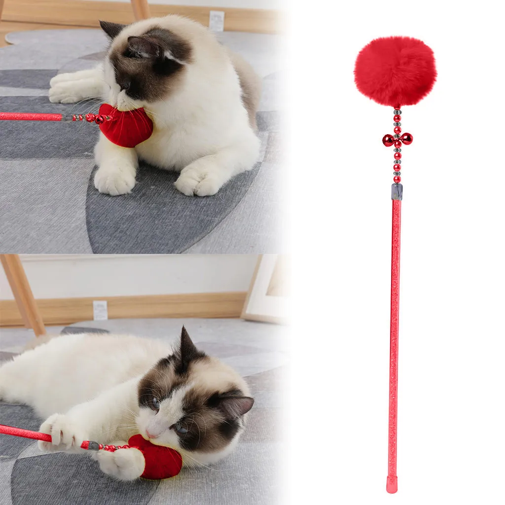 Котёнок Кот Игрушка интерактивная игрушка Мягкий шар и Кот перо и колокольчик Игрушка
