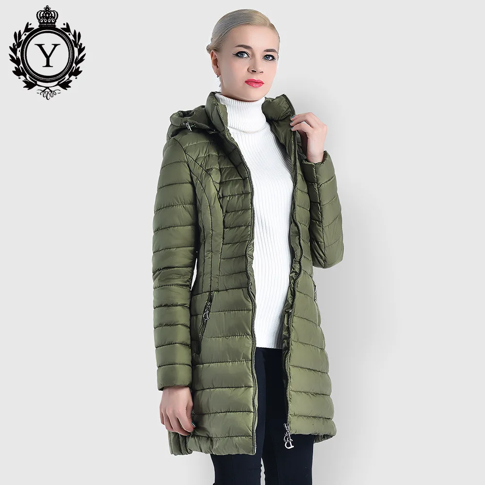 Осень-зима длинная парка куртка Для женщин теплый Хлопковый жакет тонкий пальто с капюшоном пуховики и парки женские пальто больших Размеры XXXL