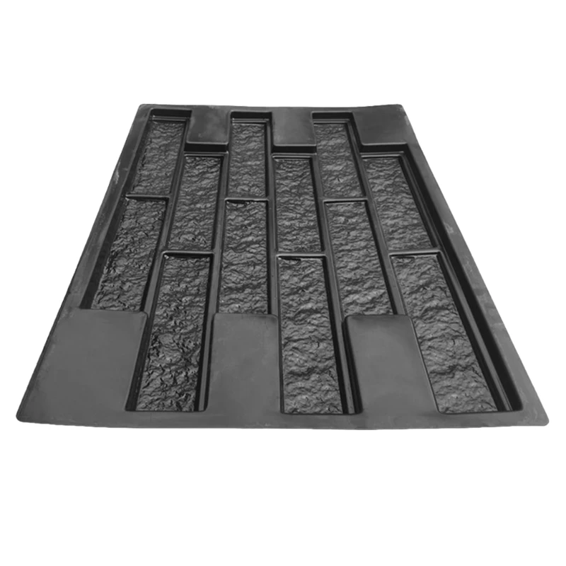 Vertical Concrete Stamps Wall Concrete Plaster Garden House Wall Stone Tiles Stone Cement Bricks Maker Mould Retro Retailsale