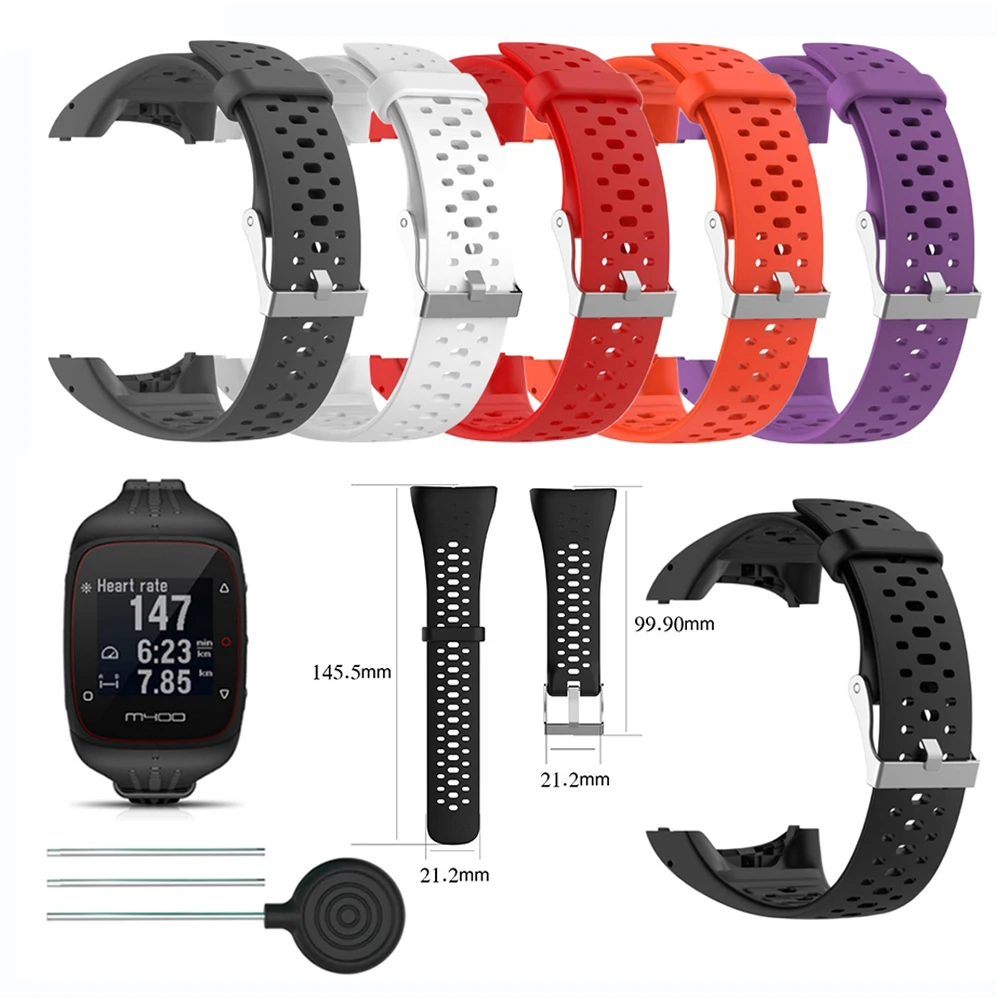 

Silicone Wrist Strap for Polar M400 M430 GPS Sports Smart Watch Replacement Watchband Bracelet Wristband Strap Bands