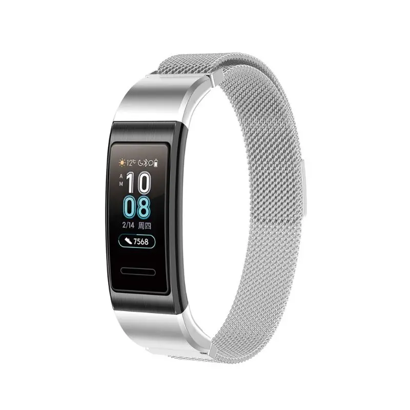 Магнитный сменный ремешок для часов из нержавеющей стали для huawei Band 3/Band3 Pro TER-B09 TER-B29 браслет