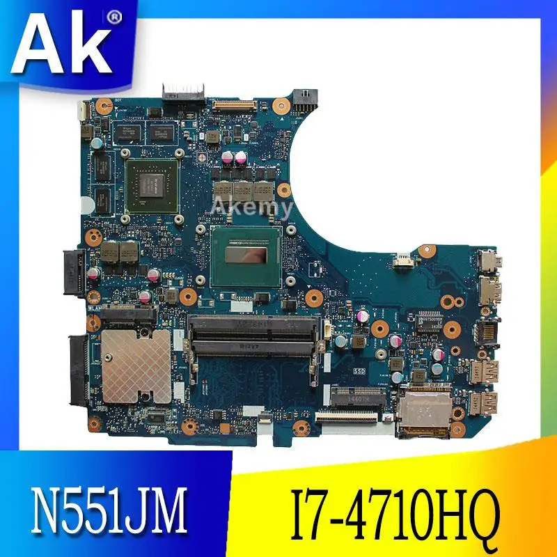 AK N551JM материнская плата для ноутбука ASUS G551JM N551JW N551J N551 тест оригинальная I7 4710HQ