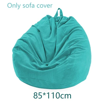 

Without Filler Lazy Sofa Bean Bag Cover Soft Corduroy Stuffed Living Room Storage Couch Home Decor Adults Kids Nordic Style