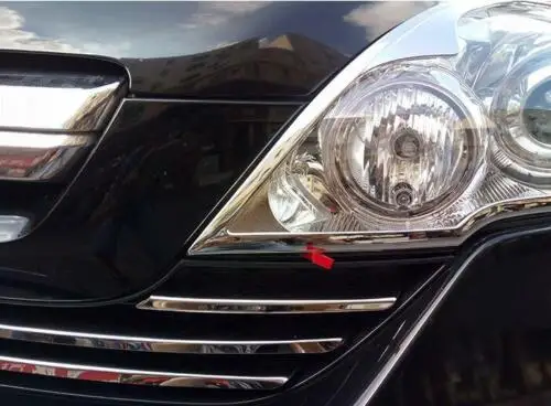 Хромированная передняя фара Крышка лампы ободок отделка 2 шт для Honda CRV 2007 2008-2011