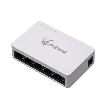 

5 Port Ethernet Switch LAN Networks Hub Self-adaptive 10/100 Mbps Splitter JR Deals