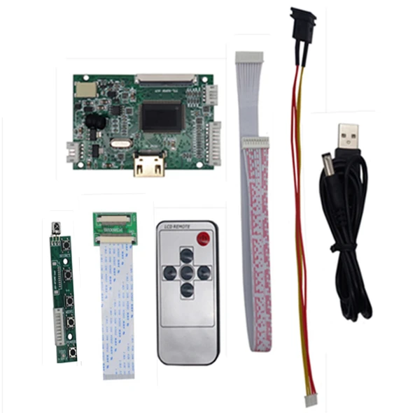Only Control Board 10,1 HD ЖК-дисплей экран высокого разрешения монитор Пульт дистанционного управления драйвер HDMI для Raspberry Pi мини компьютер - Color: Only Control Board
