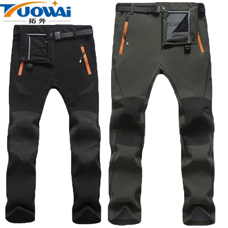 

New Style Fleece Trousers Men And Women Climbing Pants Outdoor Windproof Waterproof Soft Cover Skiing Athletic Pants Customizabl