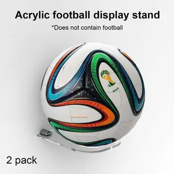 

2 Packs Storage Rack Ball Holder Support Rugby Display Football Decor Standing Stand Storage Wall Mounted