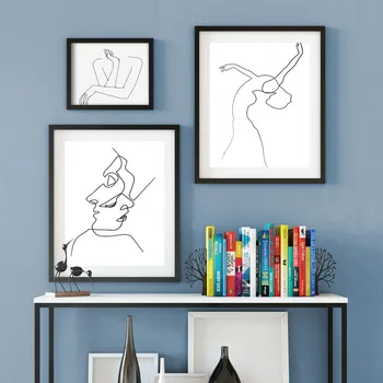 

Custom Poster Line mural@w Canvas Wall Art Picture Set Posters Home Decor Prints Abstract Prints for Room20-0923-1