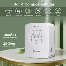 Augienb air purifier 300ml desktop household air humidifier with HEPA filter purifier 3 filtration speed 100cf