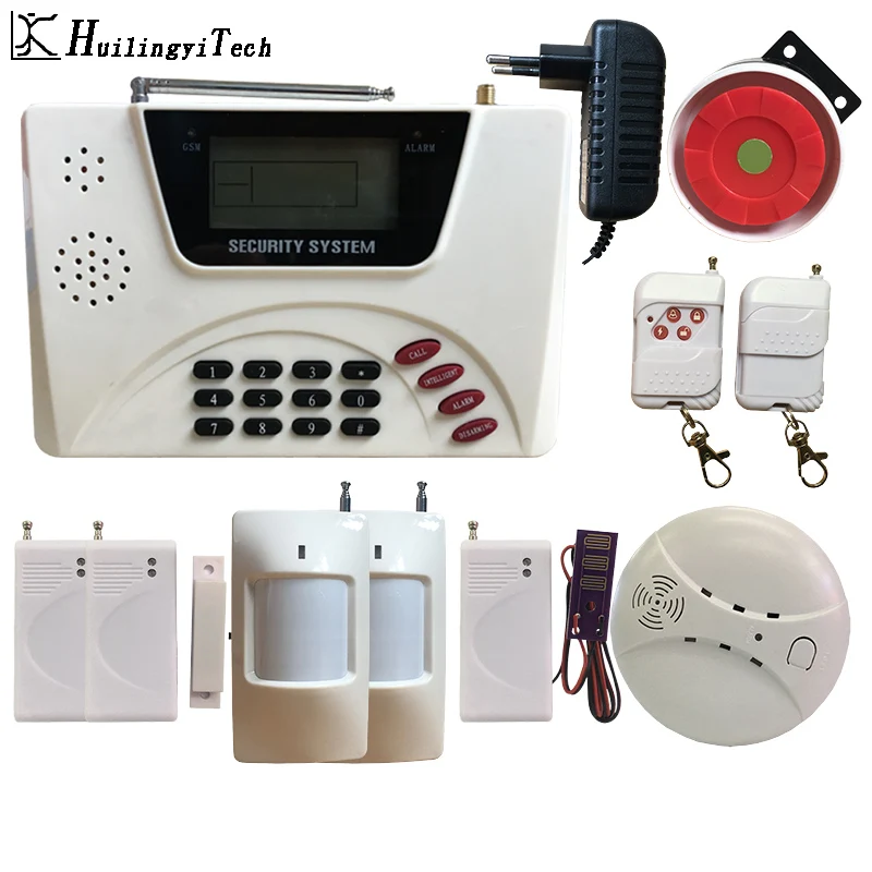 

Free Shipping Wireless GSM Alarm Home Security Alarm System Keyboard Home Alarm System Sensor kit for House Security System