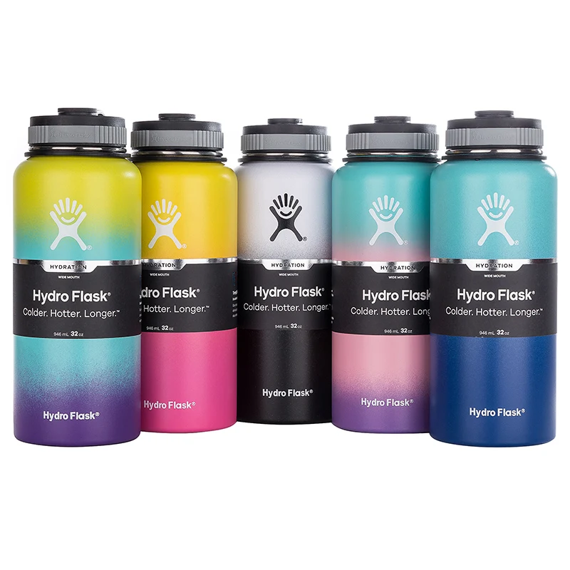 Najtaniej 12 oz 18 oz szerokie usta na zewnątrz butelki sportowe Tumbler termos izolowany bidon ze stali nierdzewnej