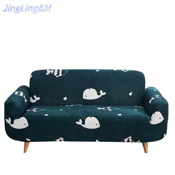 

Sofa Cover, All-Inclusive Elastic Sofa Slipcover Covering Cloth Plant Printing And Dyeing Simple Sofa Pad Towel