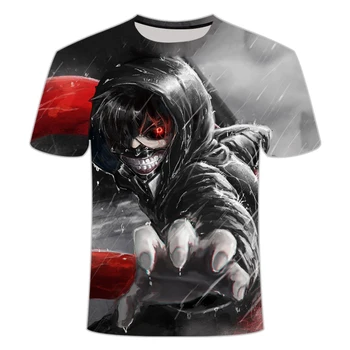 

Funny T shirts Tokyo Ghoul T shirt Men Blood Tshirts Casual Harajuku Shirt Print Japan Anime Clothes Cosplay Tshirt Printed tops