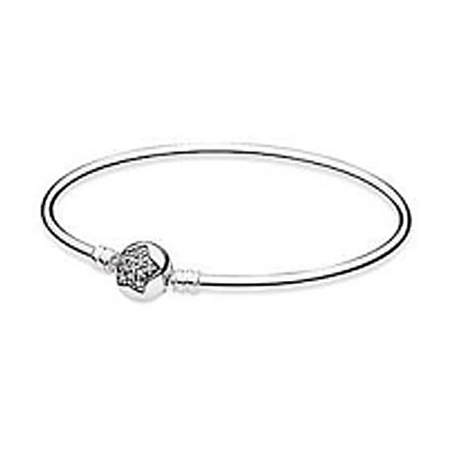 New 925 Sterling Silver Classic Bracelet Transparent Cz Charm Beads Suitable For Diy Snow Bracelet Jewelry Factory Wholesale - Окраска металла: 590720CZ