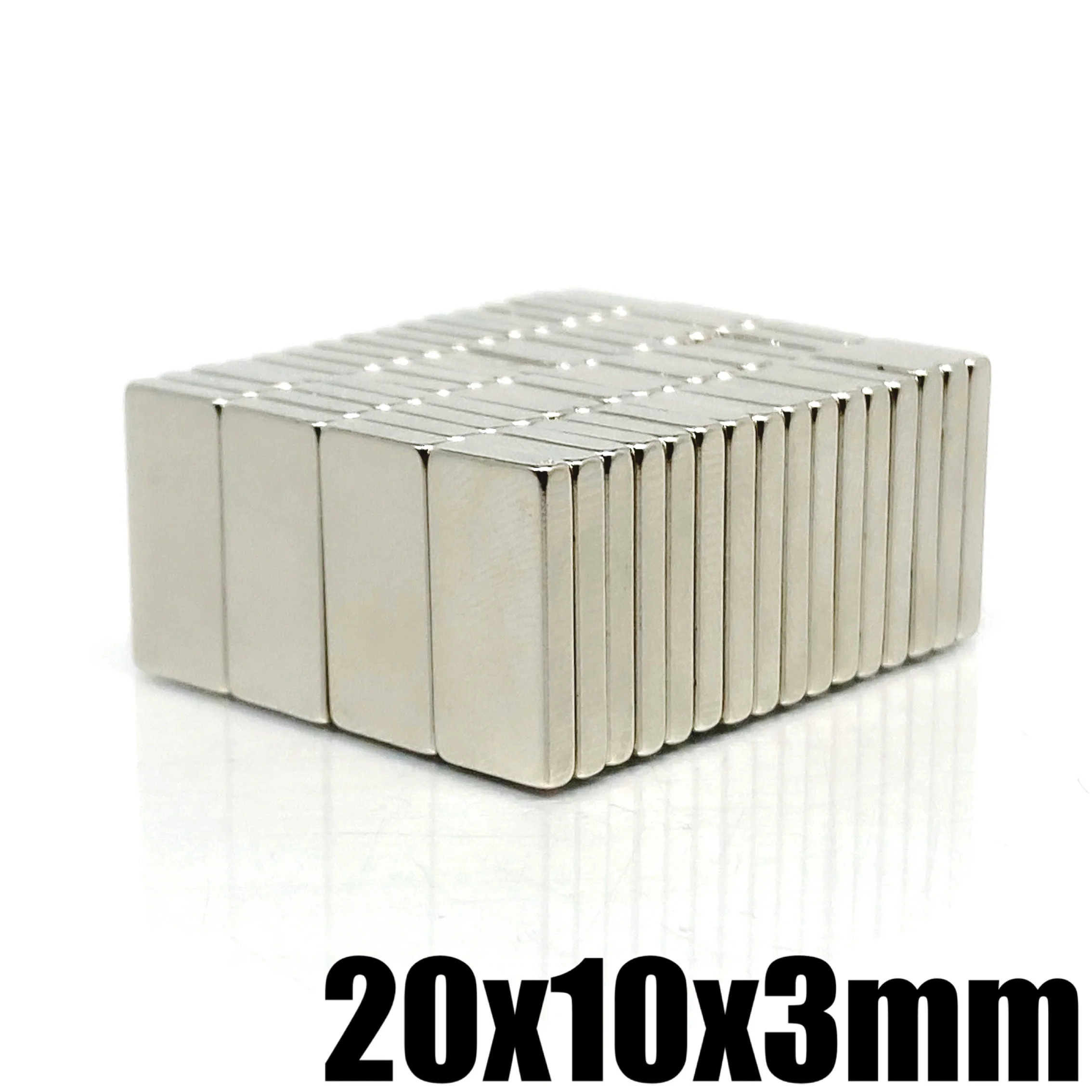 Neodymium Magnet 20x10x3mm N35 NdFeB Block Super Powerful Permanent 5/10/20/50Pcs