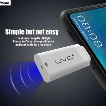 

Type C iOS Mobile Phone Disinfection Light UV Sterilizer UV Lamp Disinfection Bactericidal Lamp Ultraviolet Lamp Portable Light
