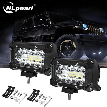 

Nlpearl Light Bar/Work Light 72W Led Light Bar 12V Spot Beam Car Light Off Road Led Beams For Tractor Spotlight 4x4 SUV ATV