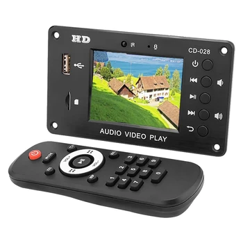 

Bluetooth 5.0 Remote Control Decode Board 7V to 24V Multi Player Timing Video USB Port o Multifunctional Clock MP4/5