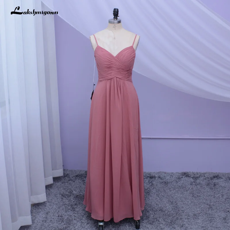Lakshmigown дешевые платья подружки невесты с V-образным вырезом шифоновые длинные для