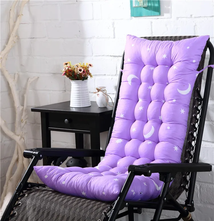 Lanke утолщенное кресло мягкая спинка Подушка для садового кресла Длинная Подушка Татами коврик подушка Декор - Цвет: Лиловый