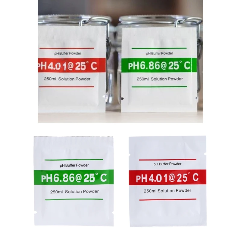 

20 Pcs PH Buffer Solution Powder PH For Test Meter Measure Calibration 4.01 6.86 A69D