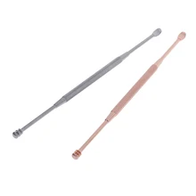 Антибактериальное Очищение акне очистки для удаления ушной Уход Инструменты для чистки ушей 2 шт./компл. нержавеющая вперёд сделан экстрактор иглы